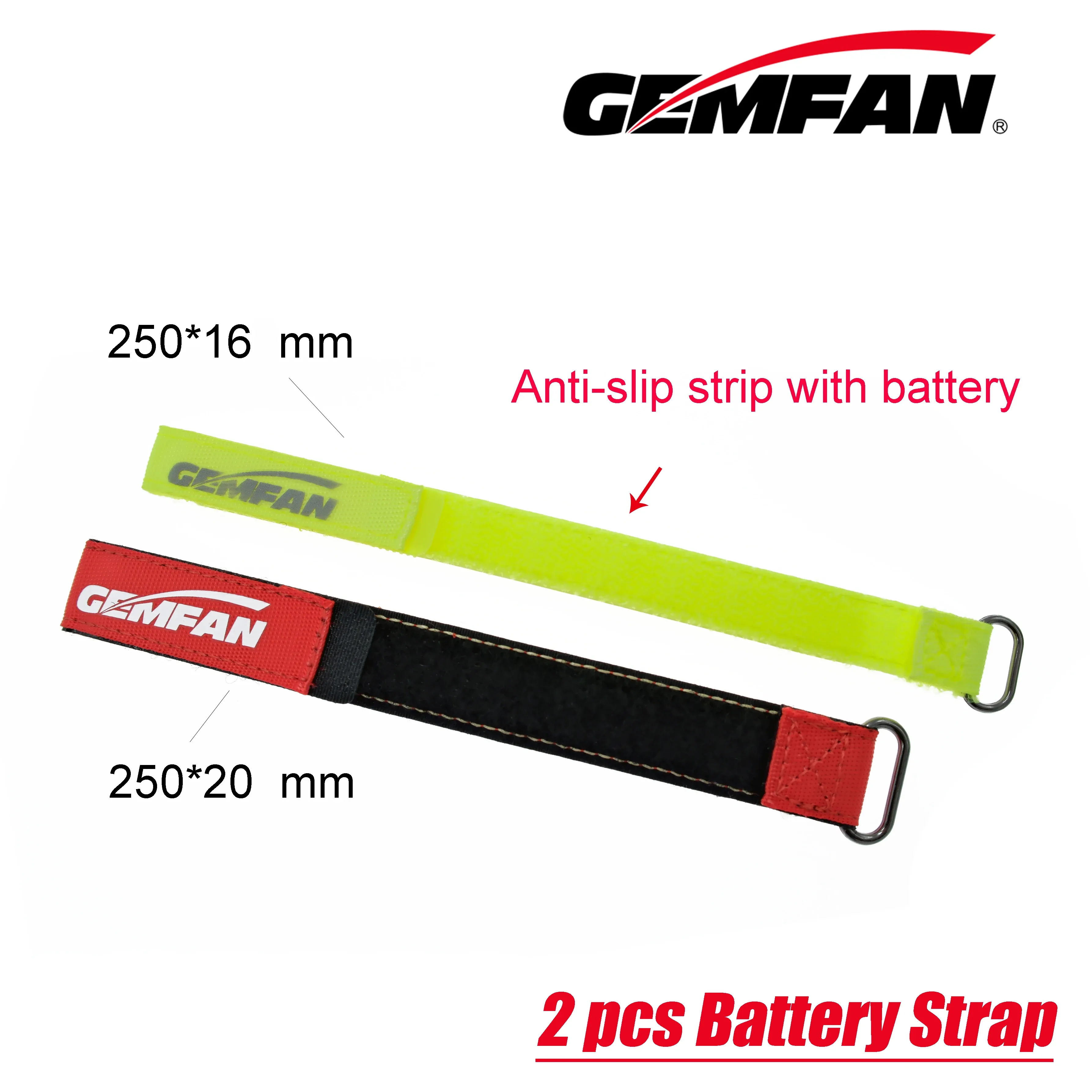 Duas cintas Gemfan para bateria FPV