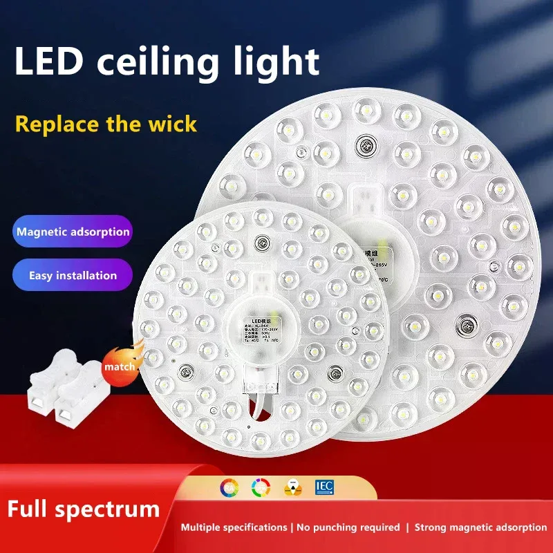 Painel LED magnético circular para luminária de teto