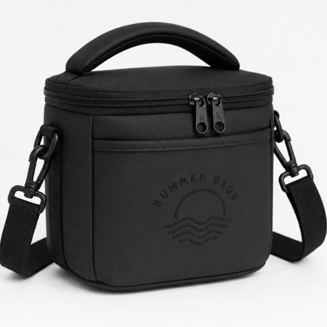 Bolsa térmica fitness preta impermeável
