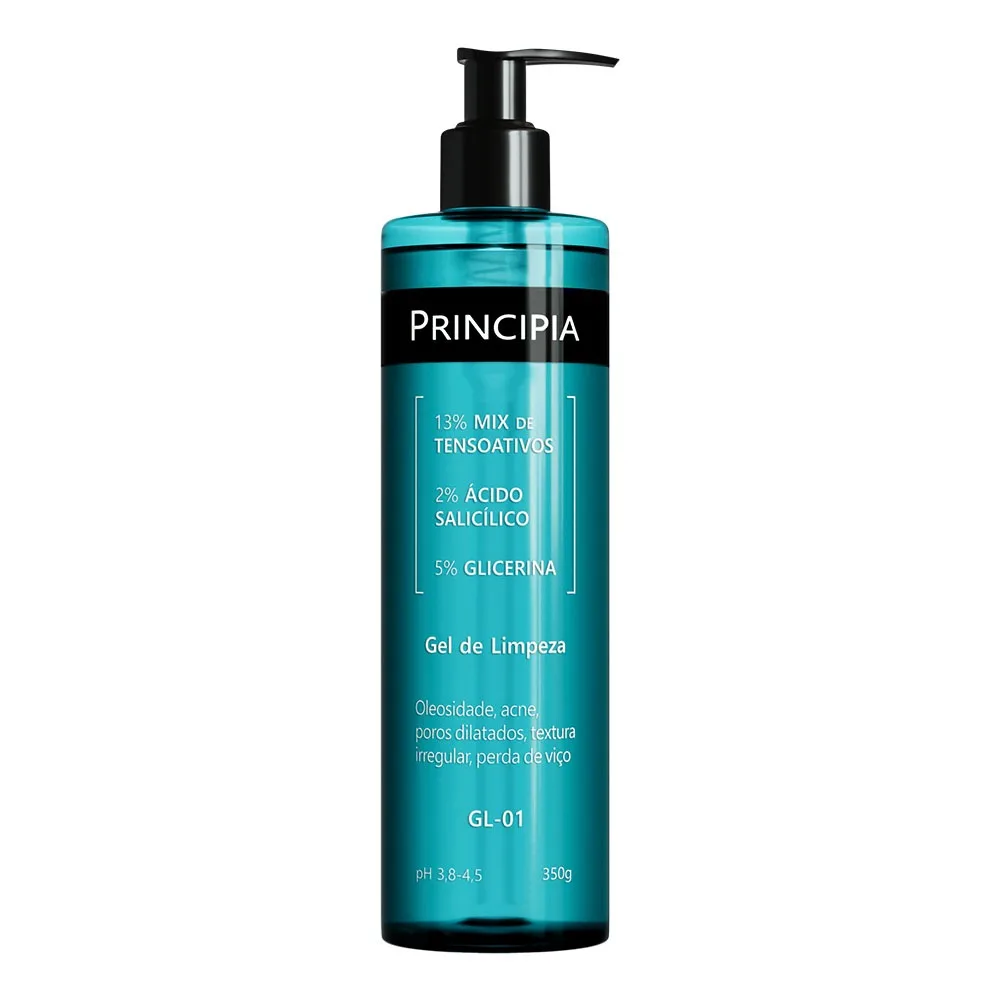 Gel de limpeza Principia GL-01 para pele acneica