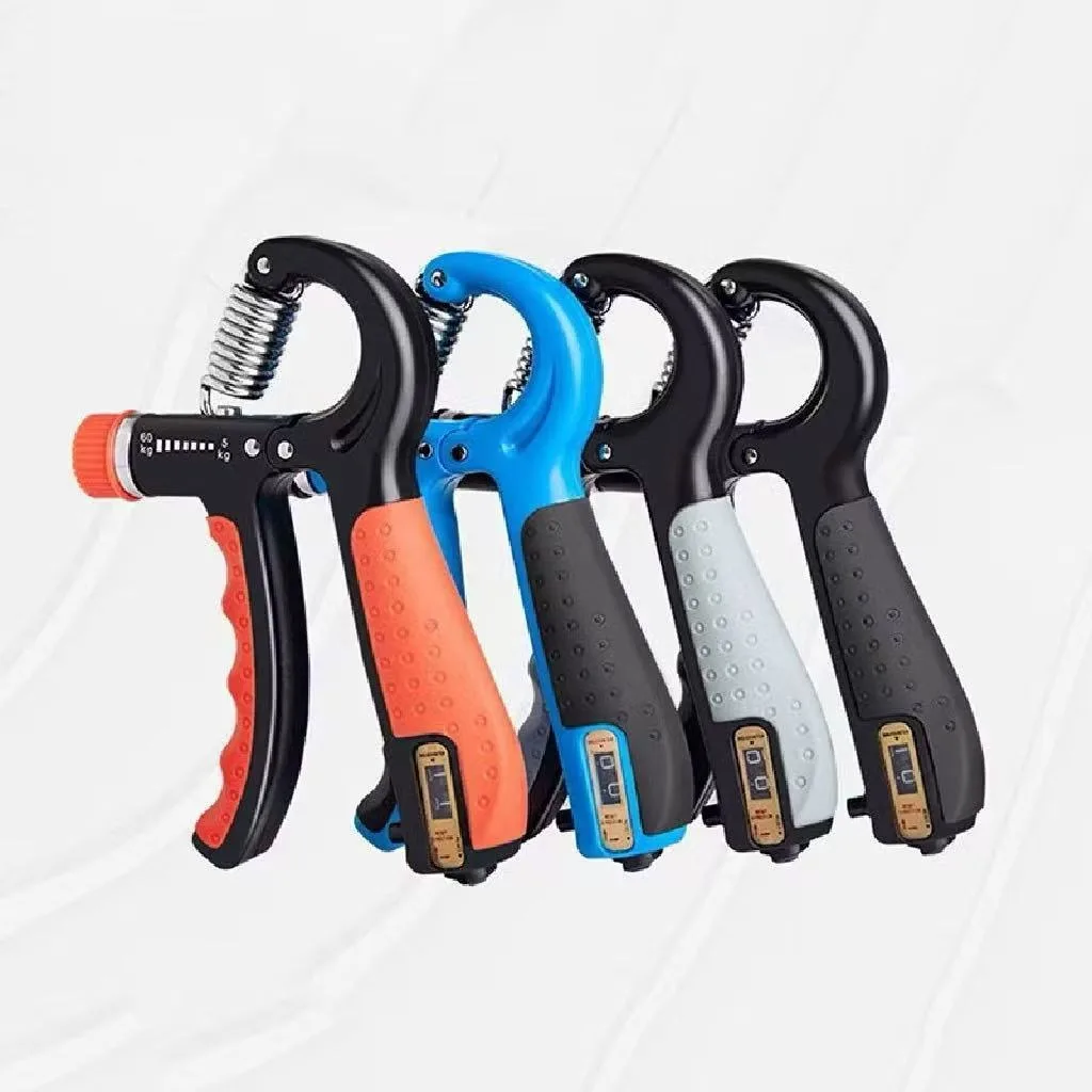 Hand grip ajustável com contador de repetições