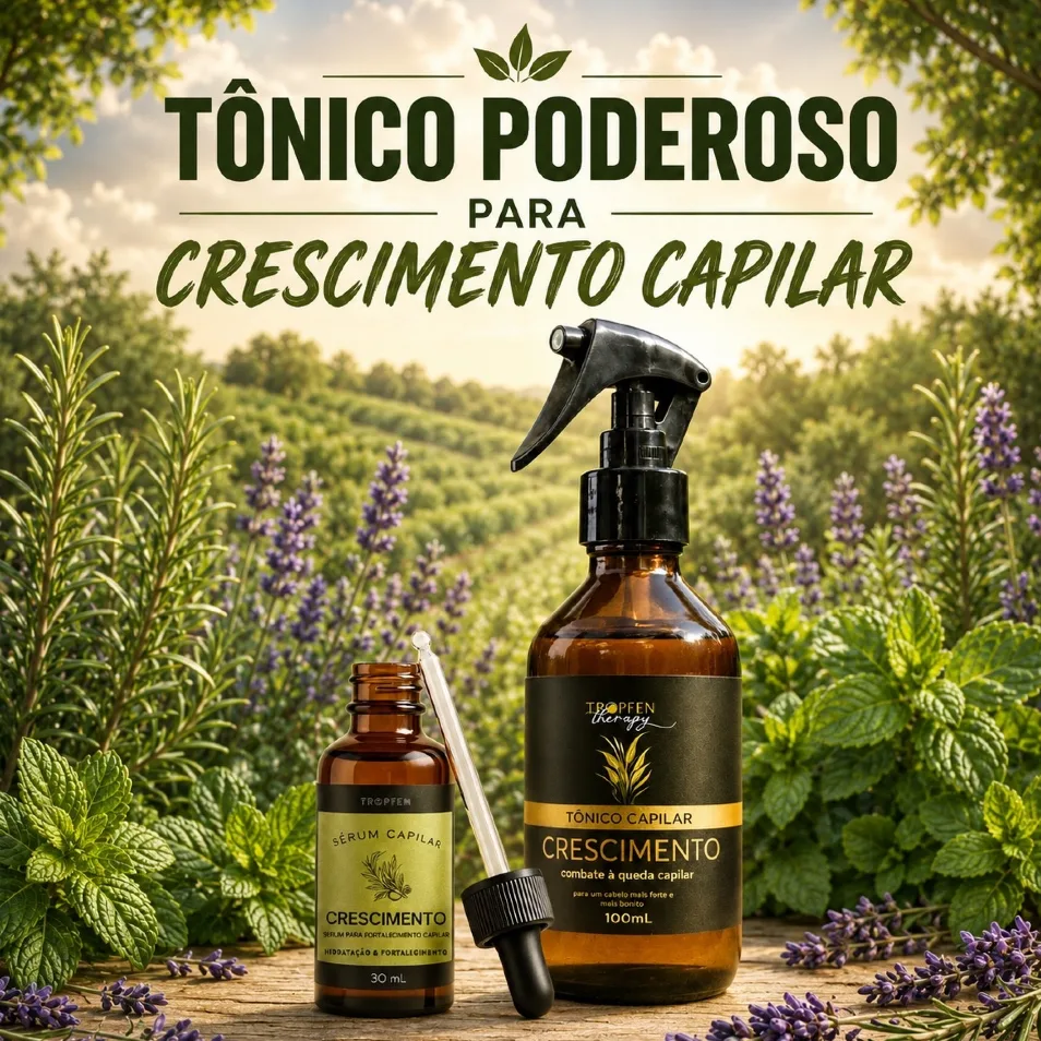 Kit capilar com óleo de alecrim e tônico