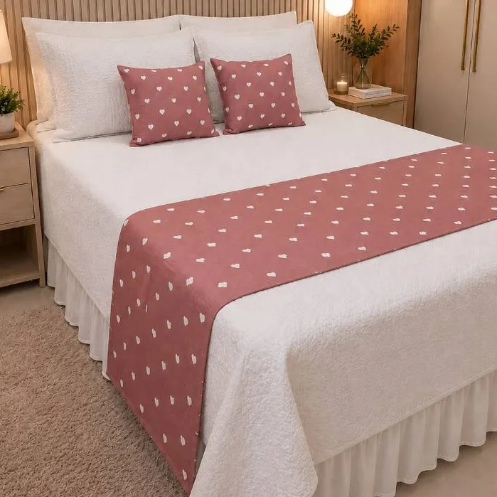Kit de peseiras decorativas queen com 3 peças