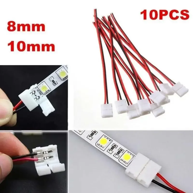 Conector para fita LED de 2 pinos