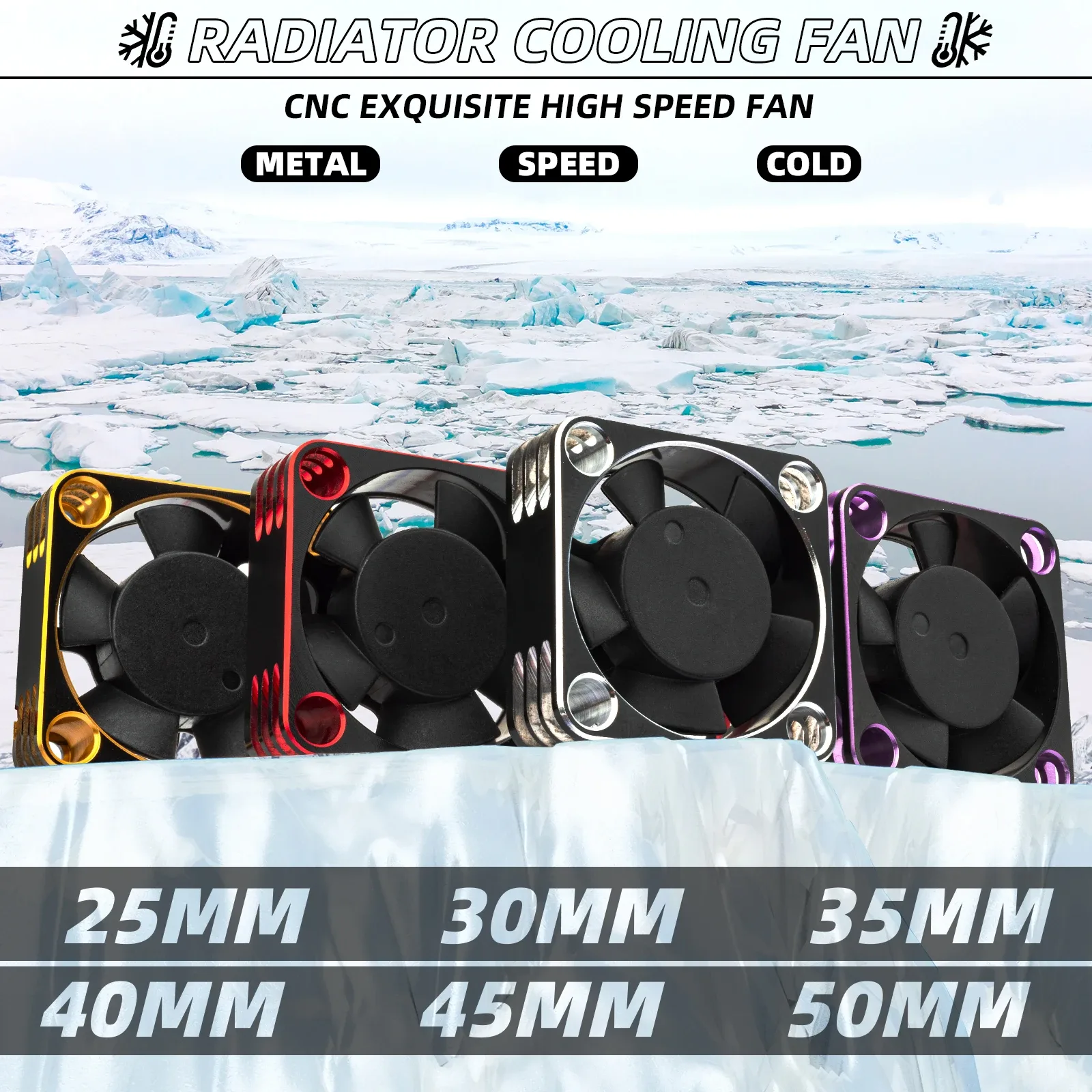 Ventilador de refrigeração para carro RC