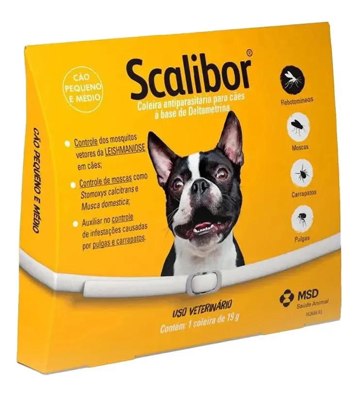 Coleira antiparasitária Scalibor de 48 cm para cães