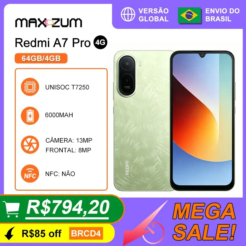 Smartphone Xiaomi Redmi A7 Pro 4G de 64 GB