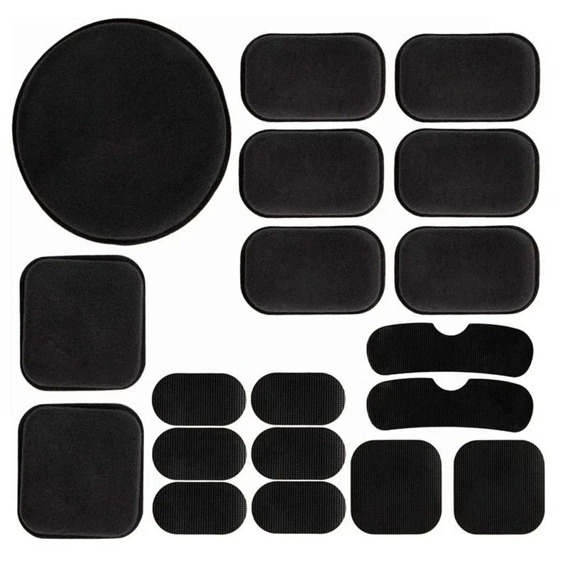 Kit de almofadas para capacete de airsoft com 19 peças