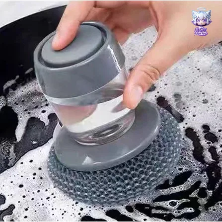 Escova de limpeza com dispenser para detergente