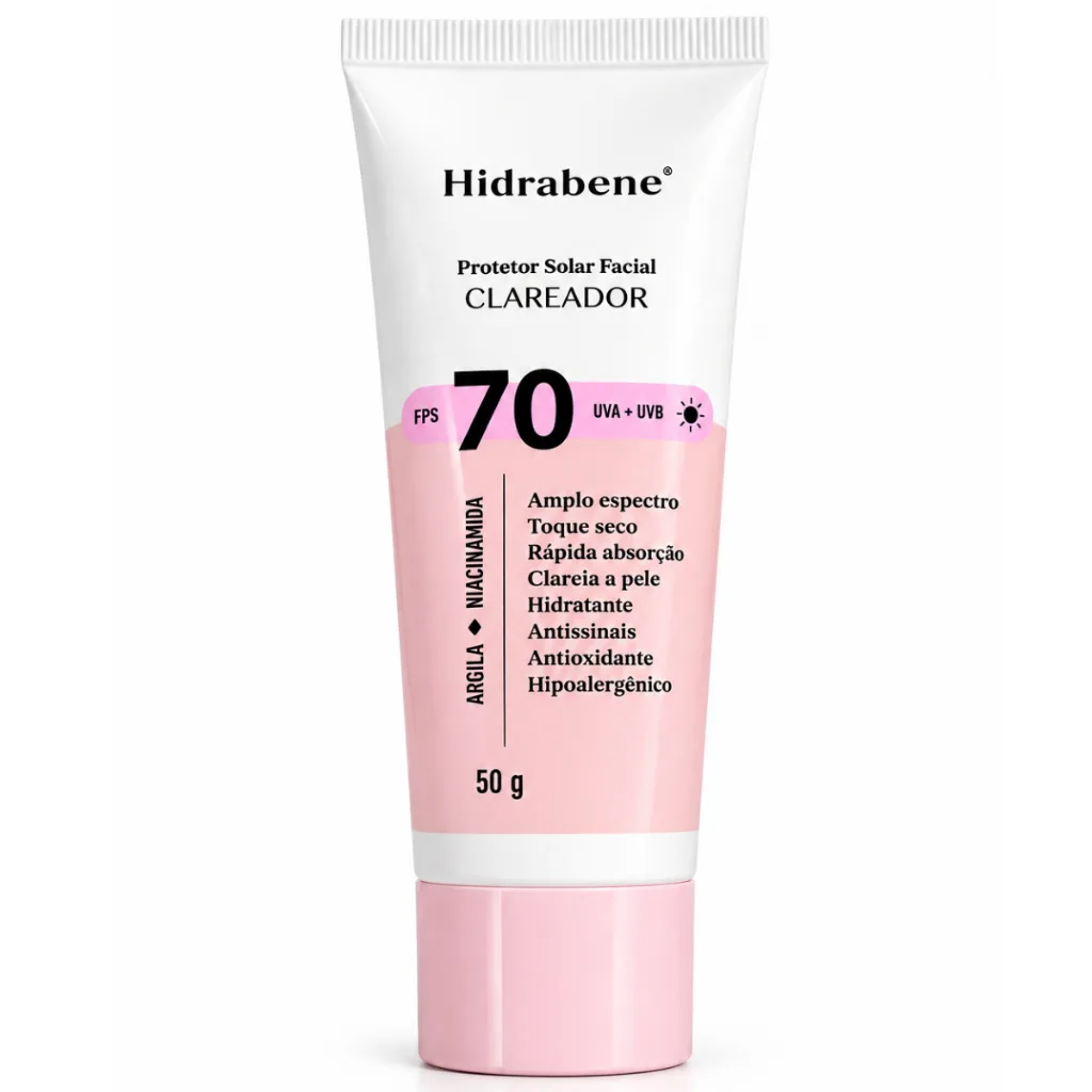 Protetor solar facial Hidrabene FPS 70
