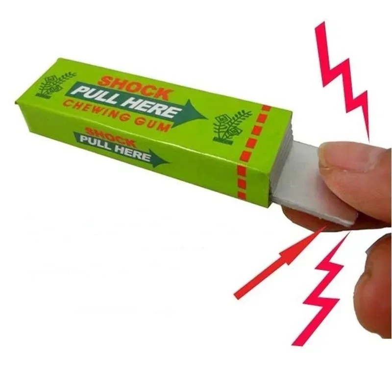 Brinquedo de choque elétrico em formato de chiclete