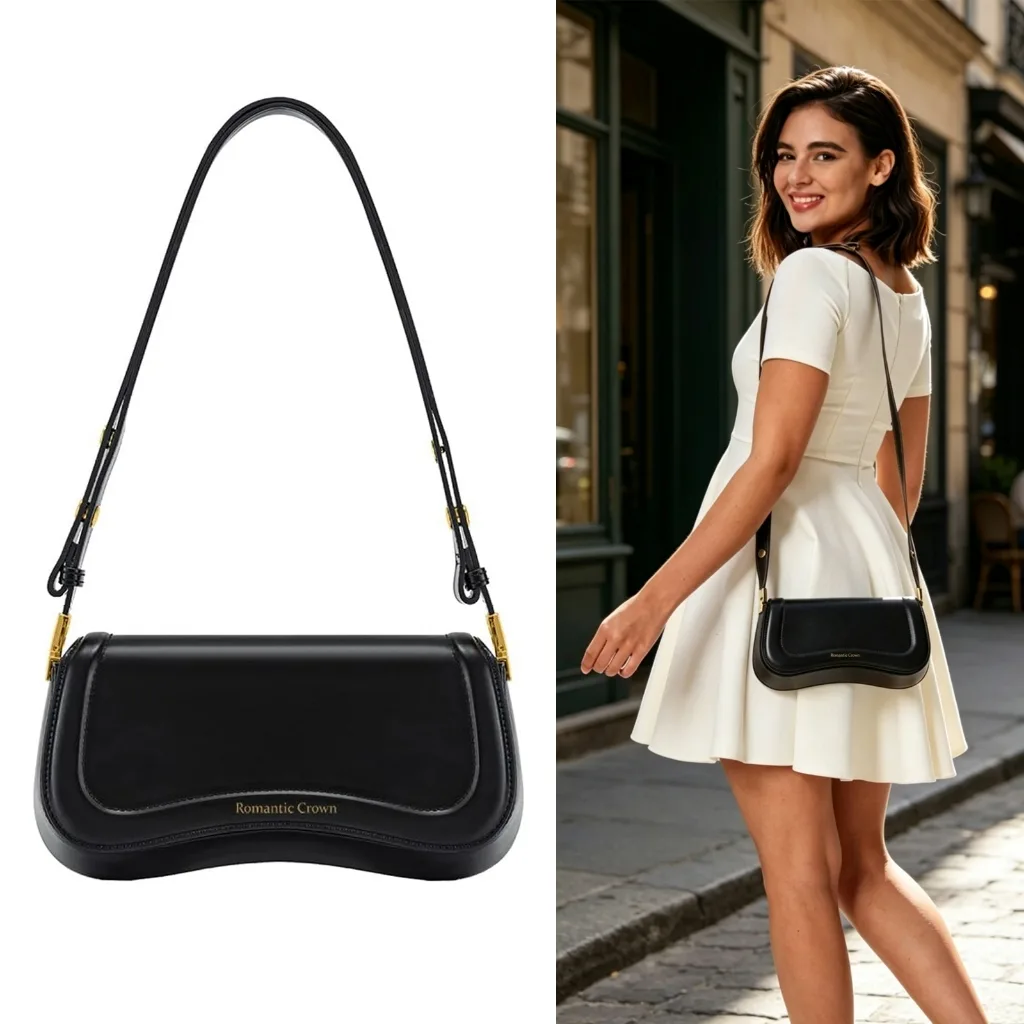 Bolsa feminina Romantic Crown com alça ajustável