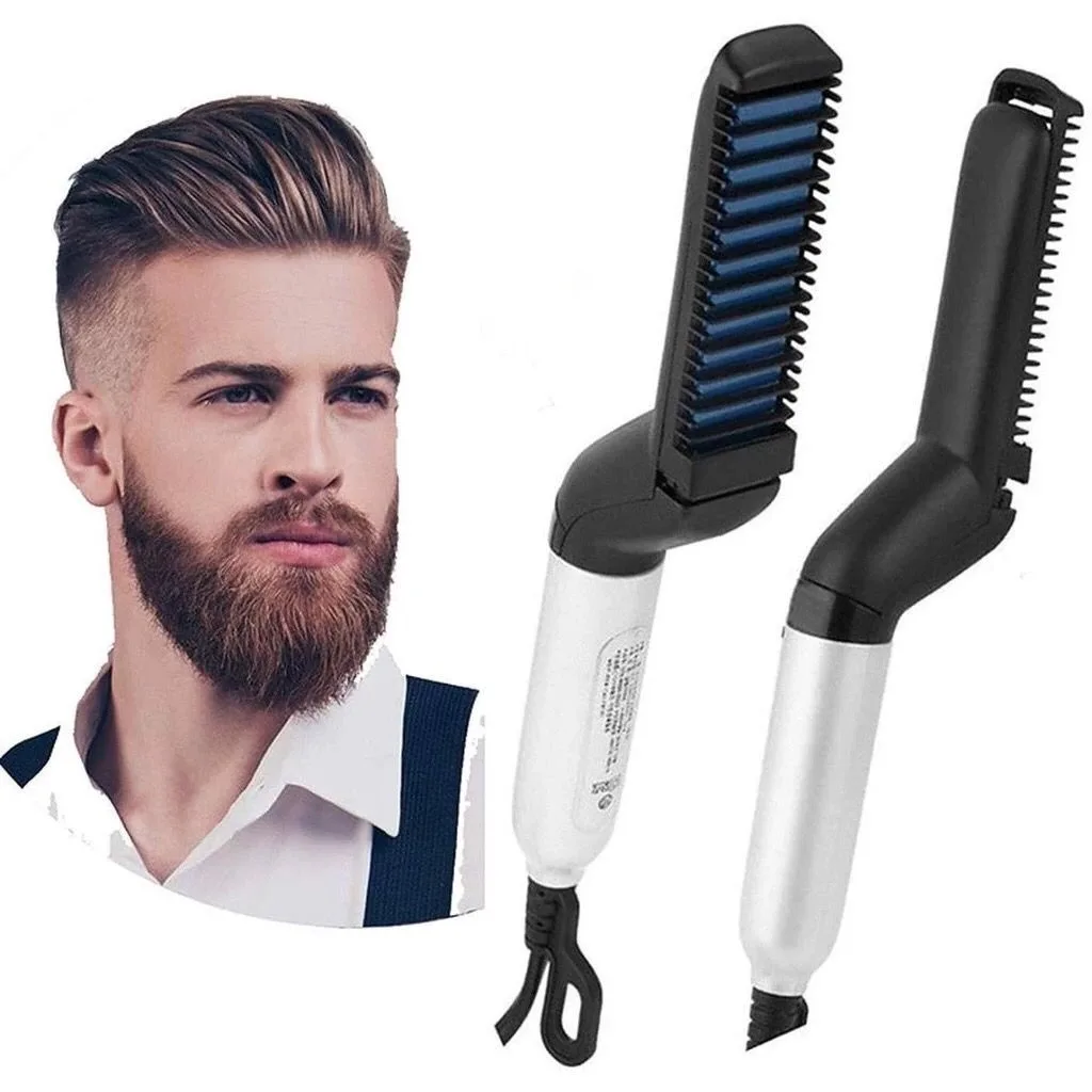 Prancha alisadora para cabelo e barba
