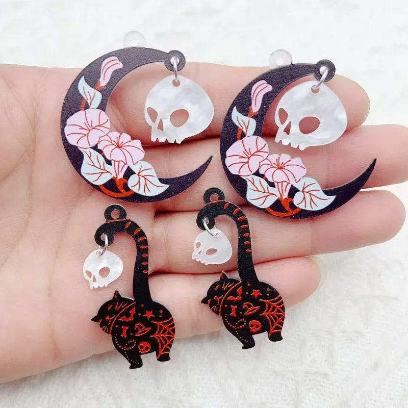 Peças de acrílico para Halloween com 10 unidades
