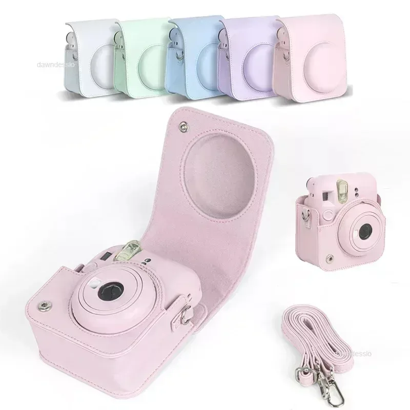 Capa para câmera Instax Mini 12 em couro sintético