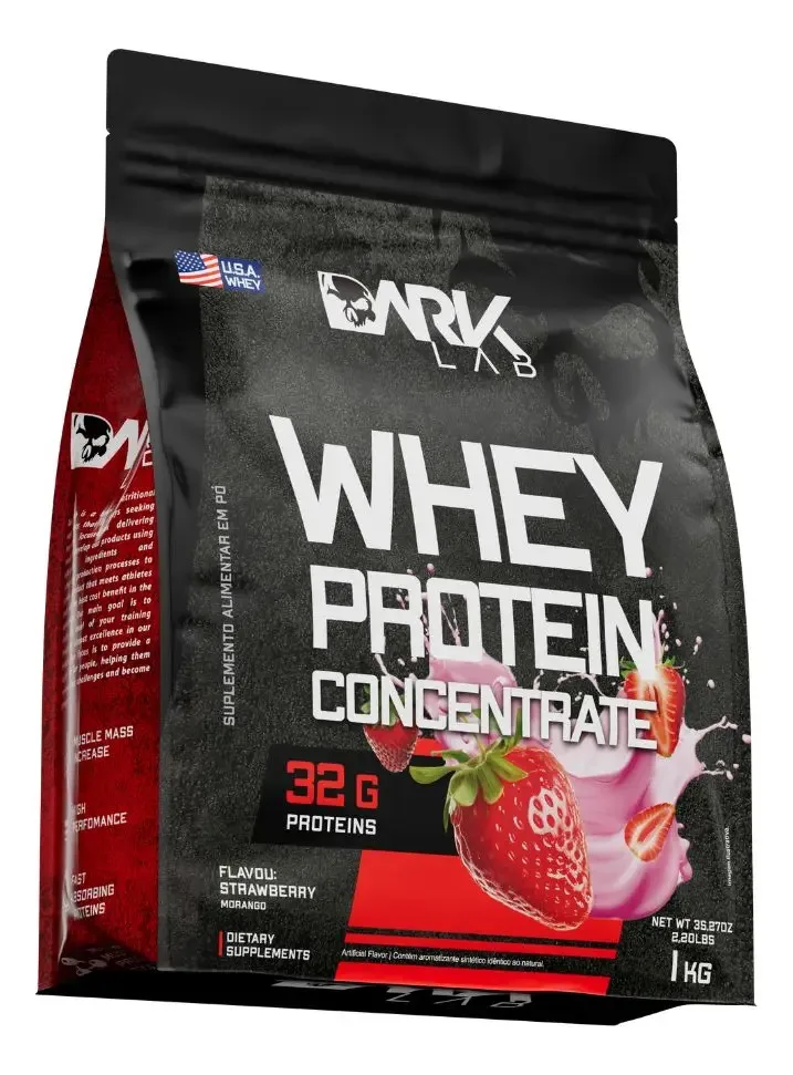 Whey protein concentrado Dark Lab sabor morango