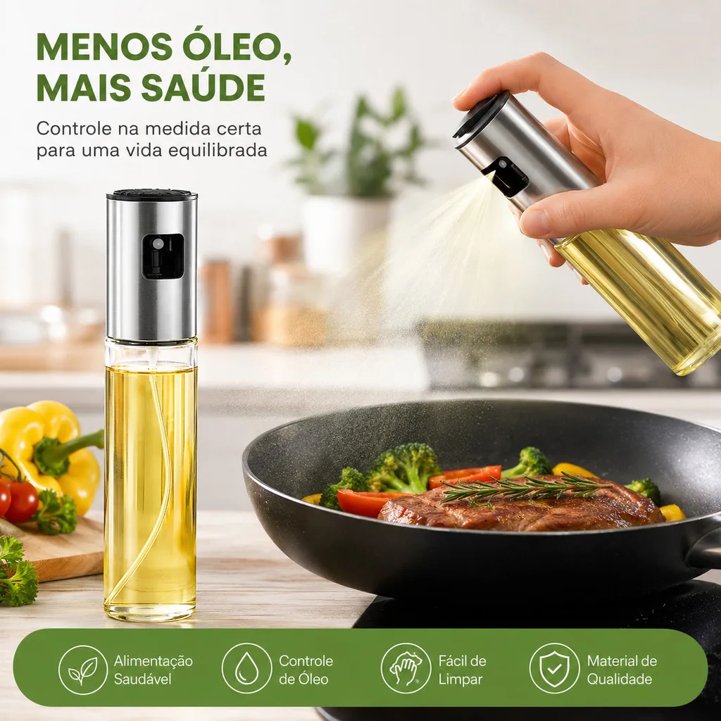 1/2/3 Peças Borrifador Azeite Pulverizador Premium Culinário 100ml