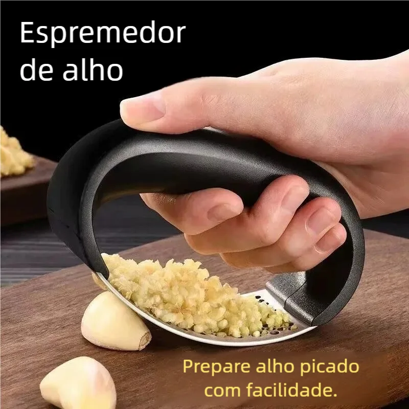 Espremedor de alho em aço inox