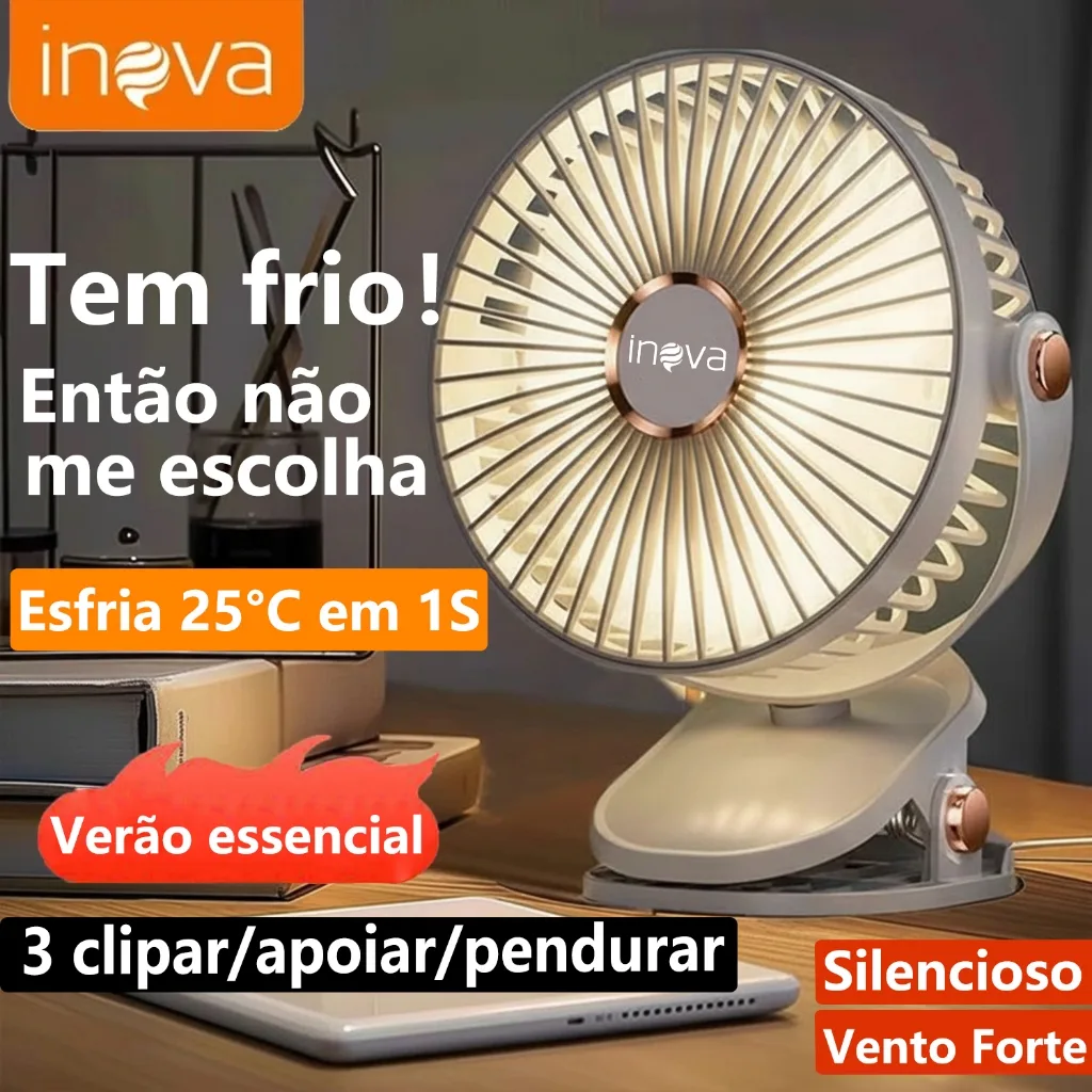 Mini ventilador portátil recarregável