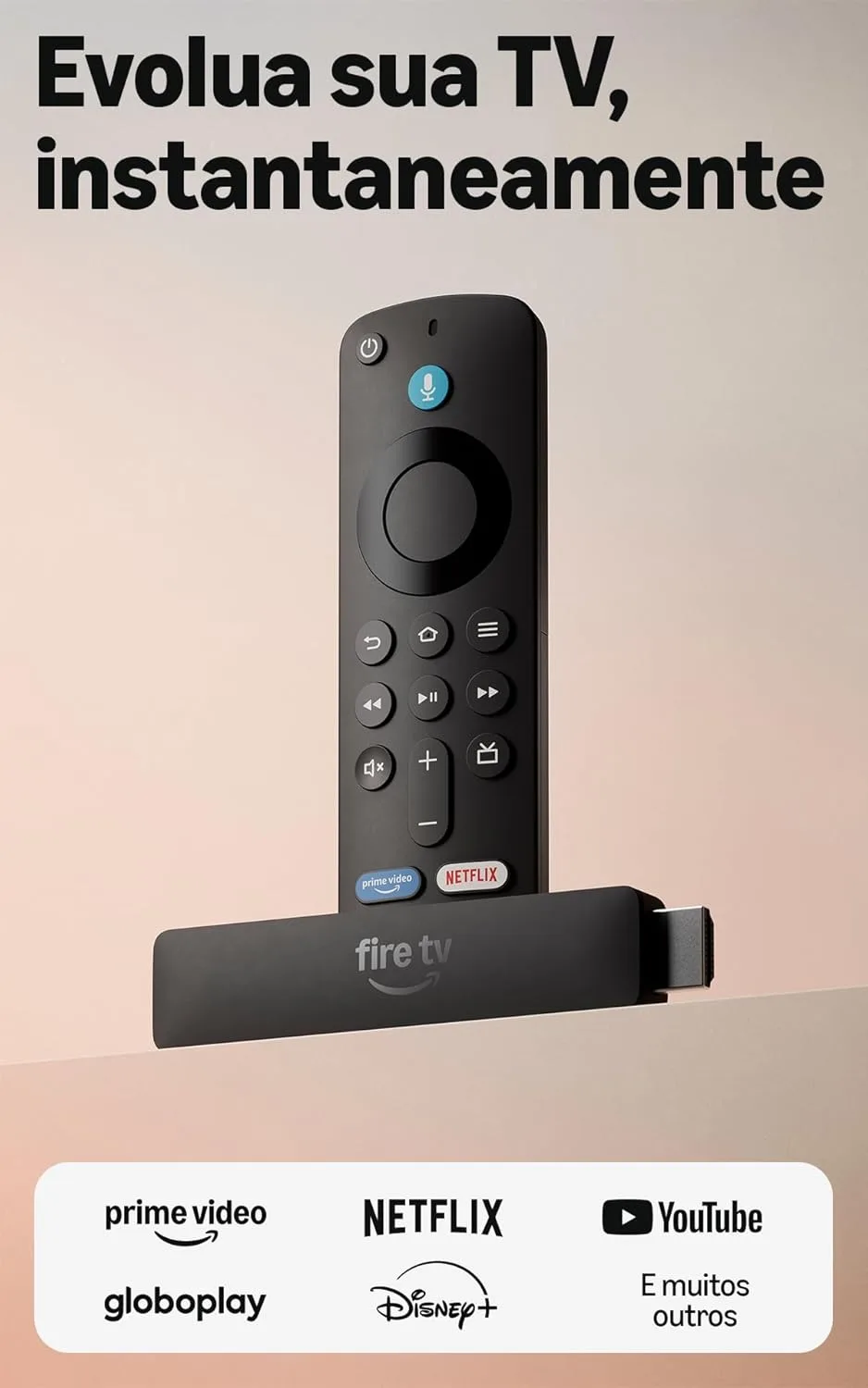 Fire TV Stick HD com controle Alexa