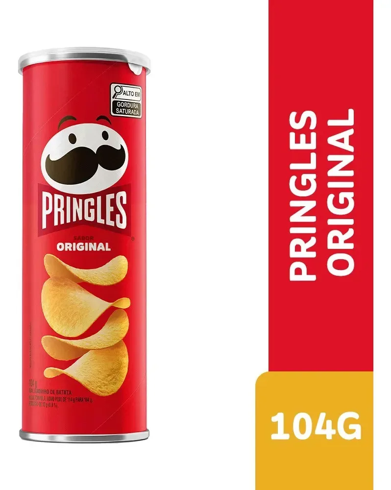Salgadinho Pringles sabor original de 104 g