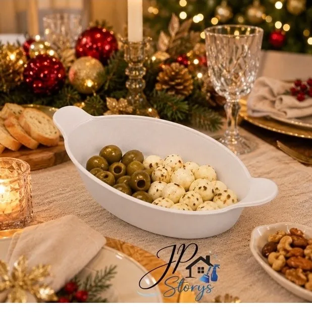 Kit 10 Petisqueira Saladeira Plástico Canoa Barca para Petisco, Churrasco, Festa e Frios