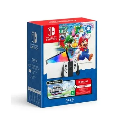 Console Nintendo Switch OLED com Super Mario Bros. Wonder