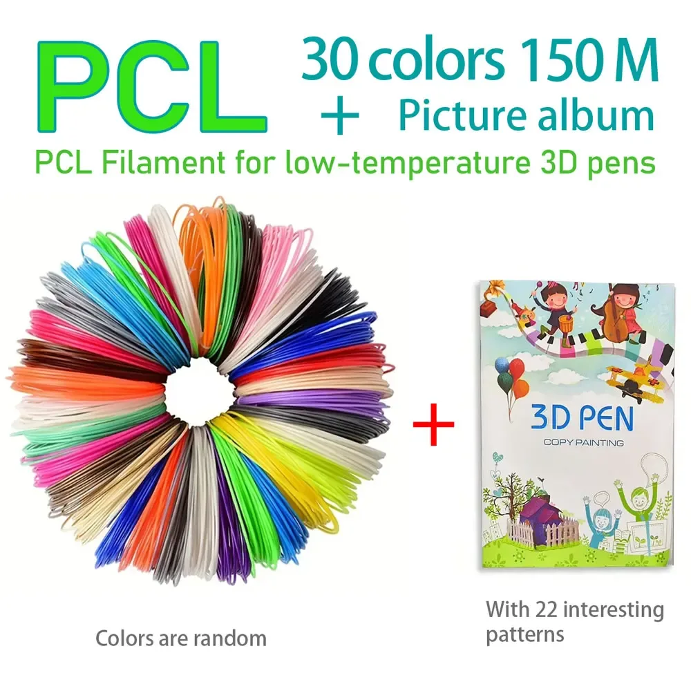 Filamento PCL multicolorido para caneta 3D
