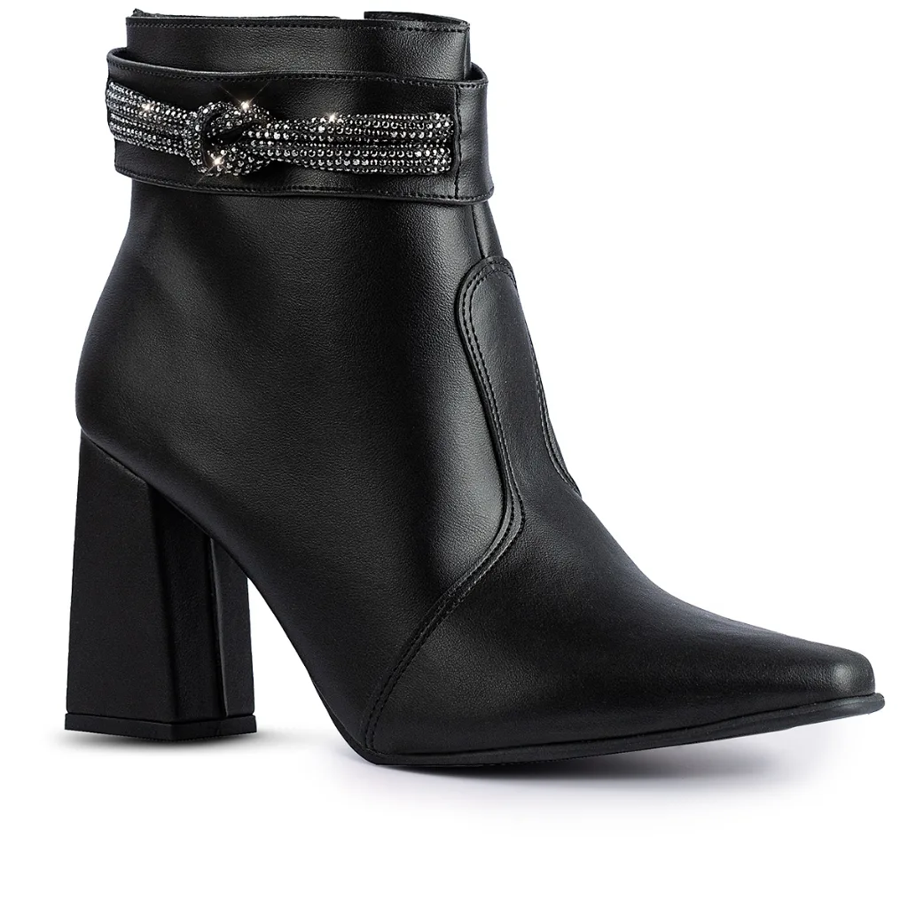 Bota feminina Lumiss de cano curto