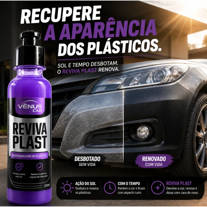 Revitalizador de plástico e borracha Vênus Car