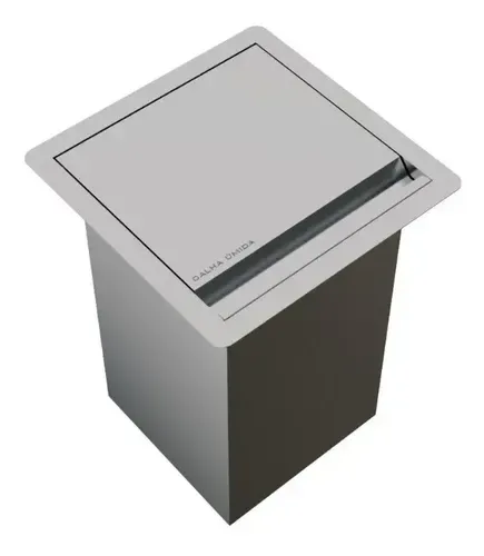 Lixeira de inox para bancada com 3,9 litros