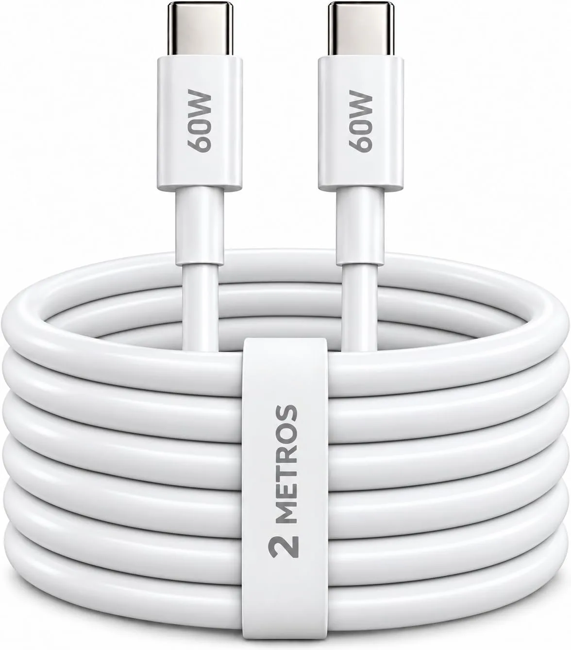 Cabo USB-C de 2 metros com 60 W