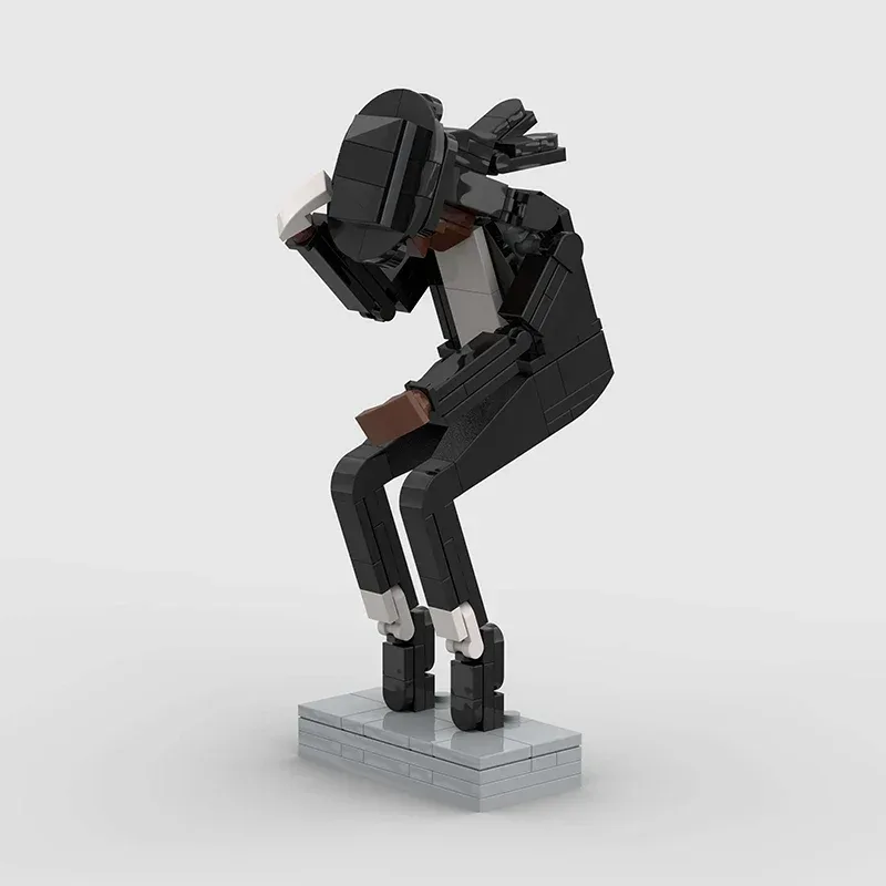 Conjunto de blocos Michael Jackson com pose Space Walk