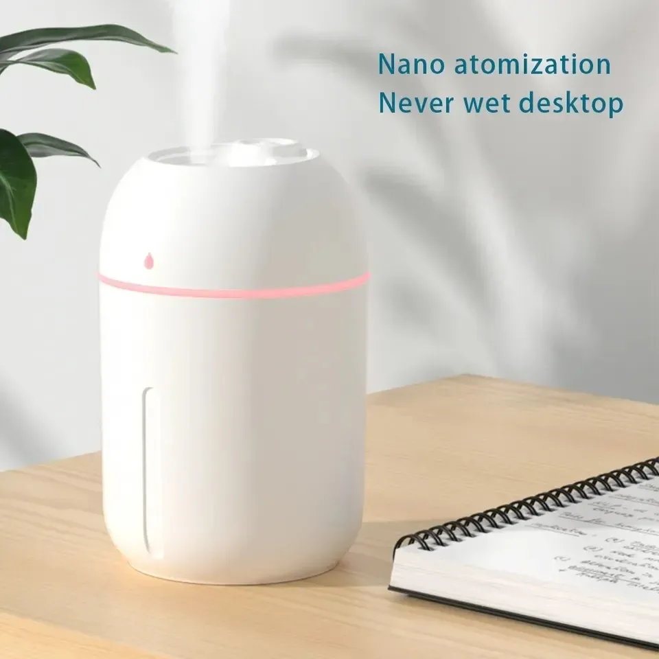Mini umidificador de ar portátil USB de 330 ml
