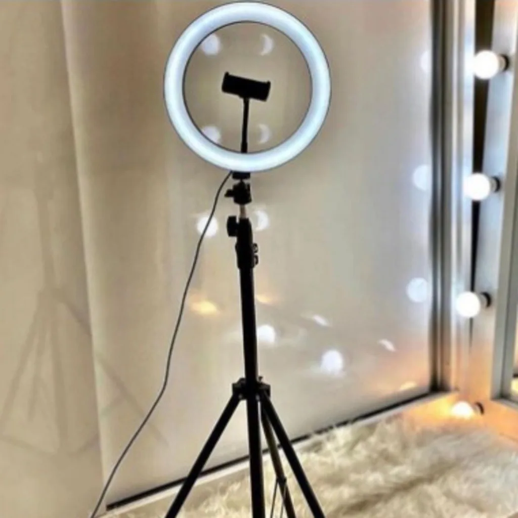 Ring light de 10 polegadas com tripé