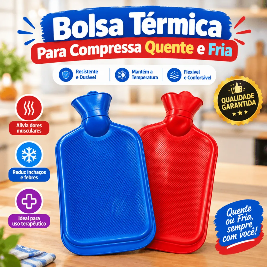 Bolsa térmica de água com capacidade de 2 litros