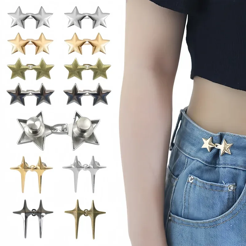 Ajustador de cintura para jeans com fivela metálica