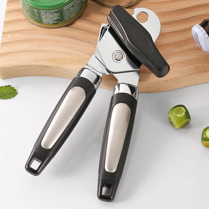 Abridor de latas e garrafas em aço inox