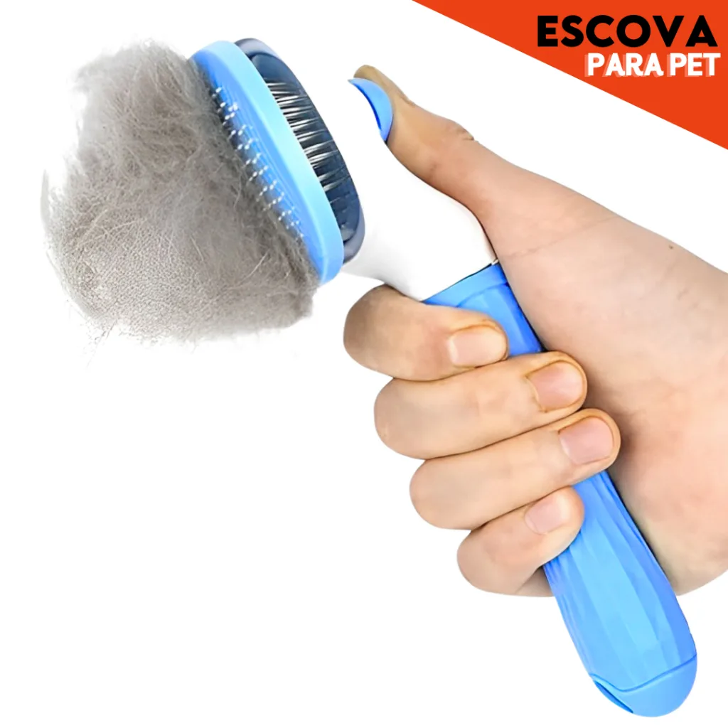 Escova removedora de pelos para pets