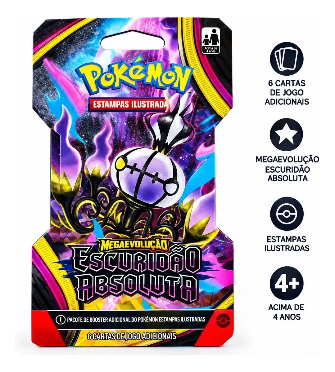 Pokémon ME05 Escuridão Absoluta com 6 cartas