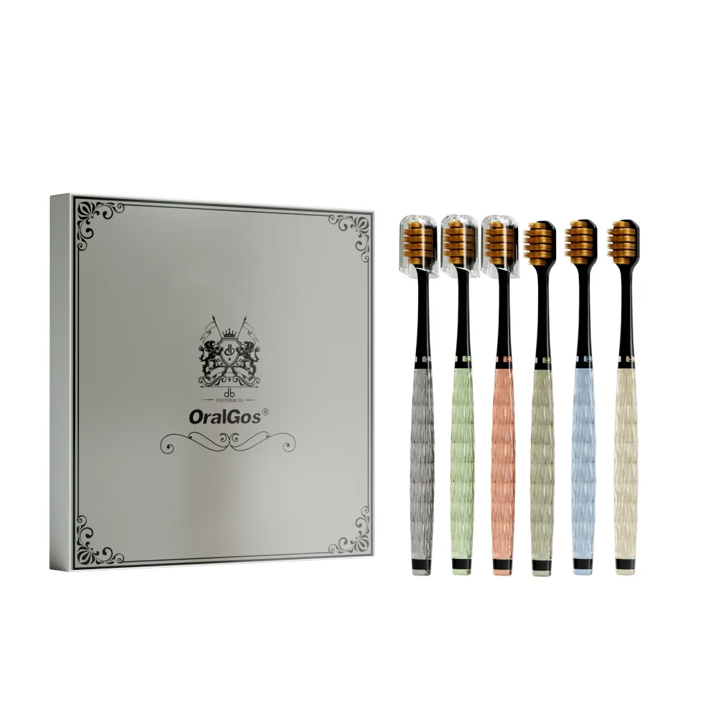 Conjunto OralGos com 6 escovas de dentes