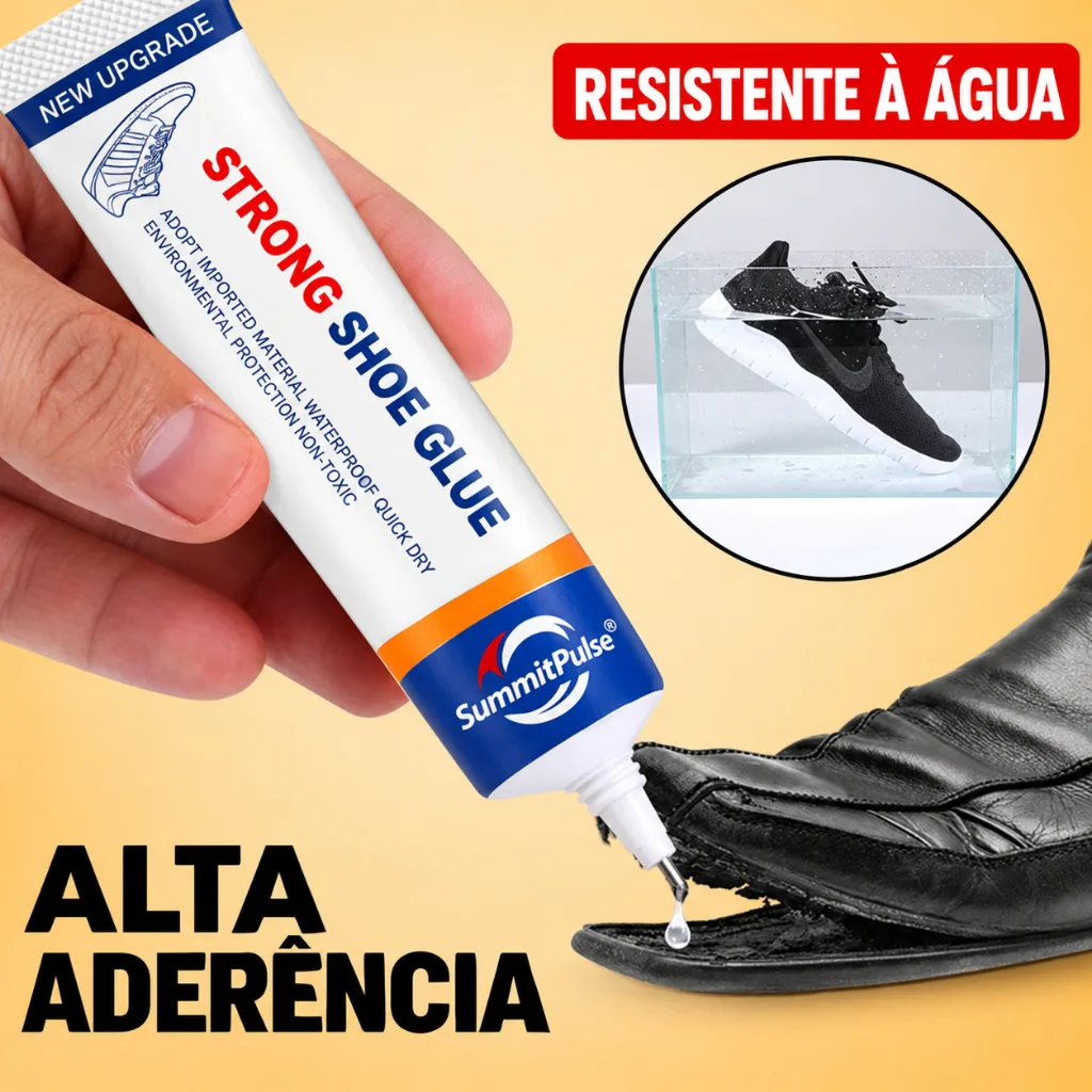 Cola para Sapato e Tênis 60ML Adesivo Forte Flexível Impermeável