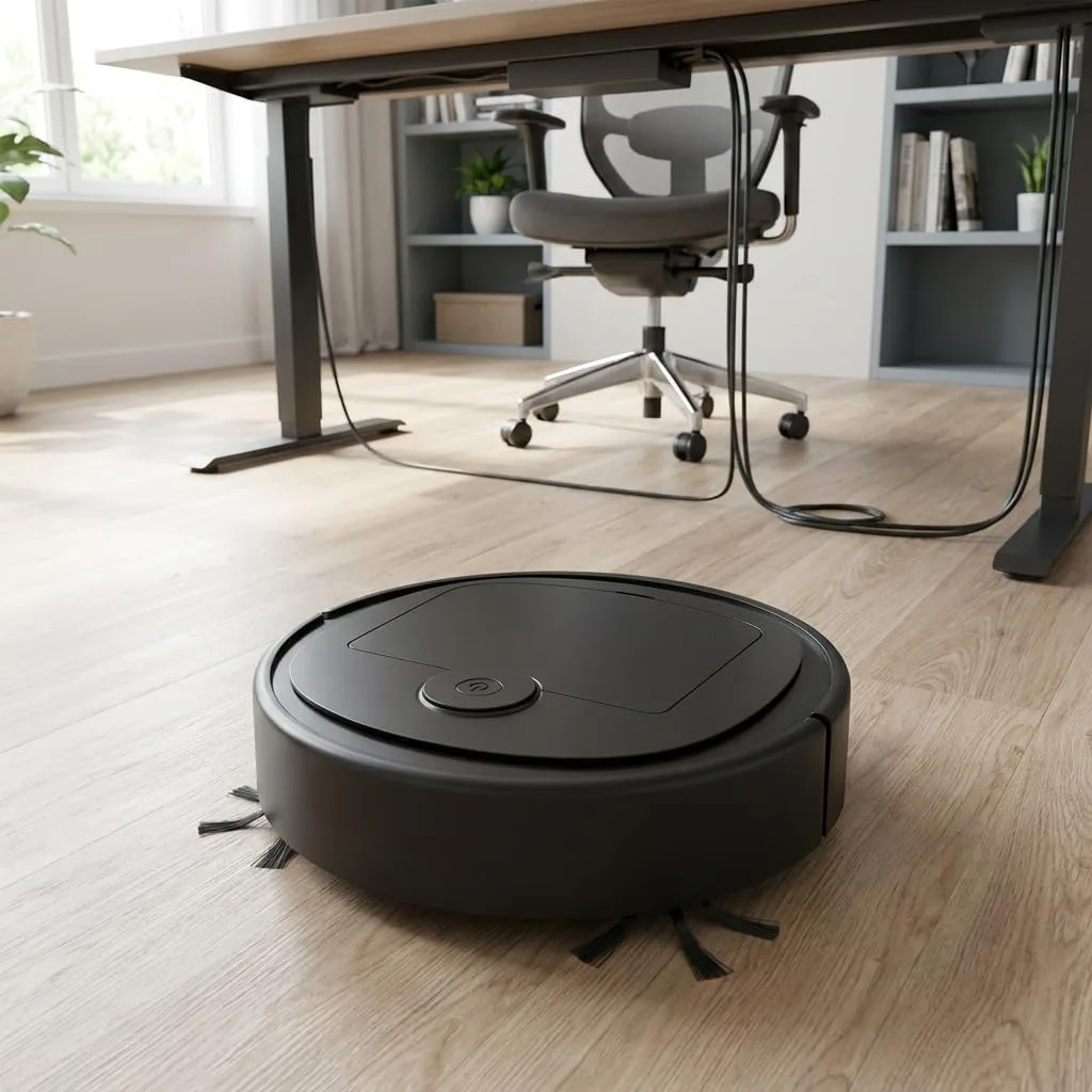 Robô aspirador automático recarregável