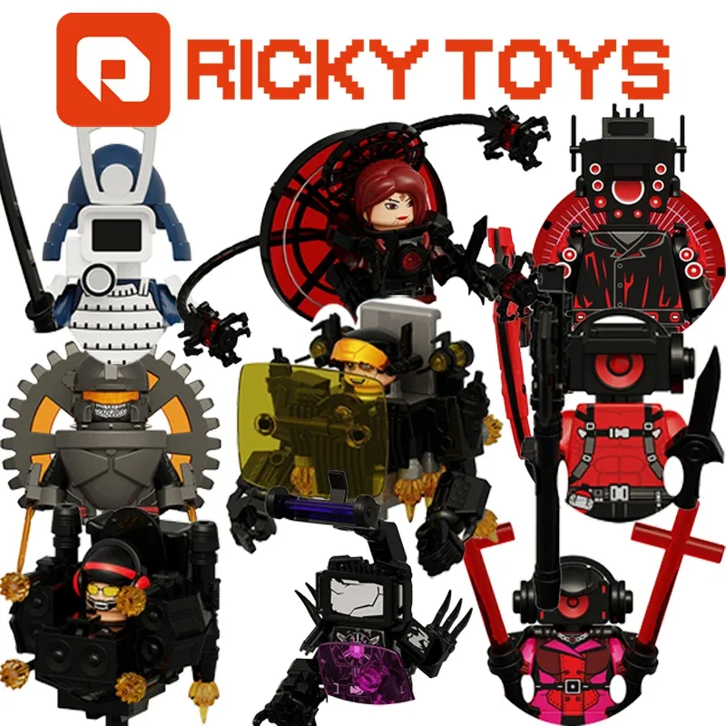 Blocos de construção Richky com minifiguras