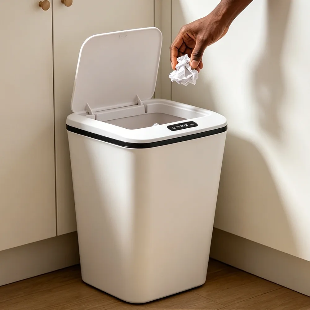 Lixeira com Sensor Automático 16L Recarregável