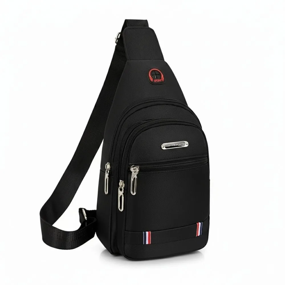 Mochila transversal masculina impermeável
