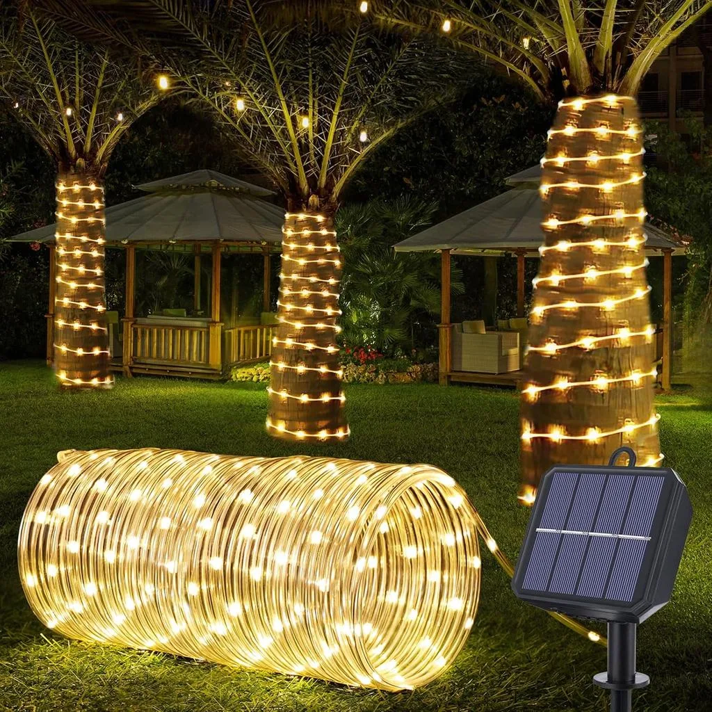 Mangueira de luz solar com LEDs para jardim