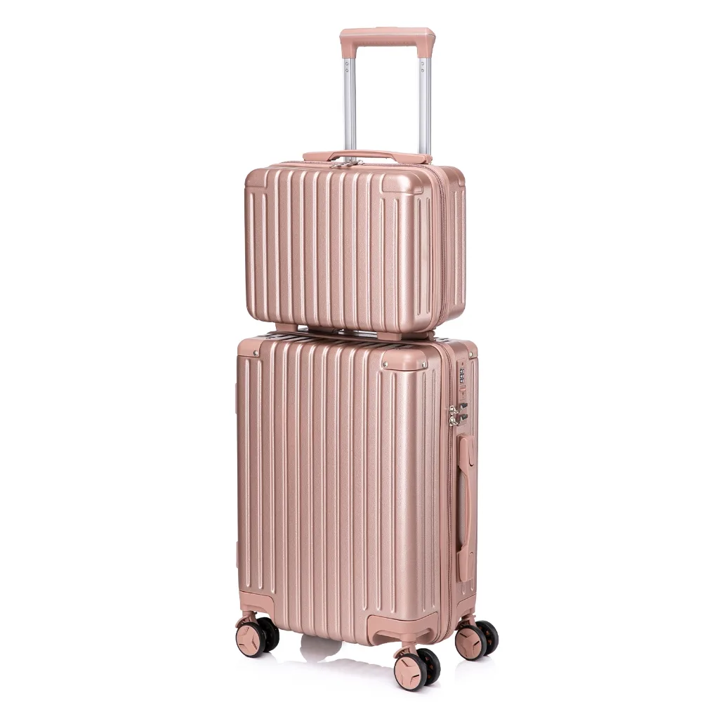 Conjunto de mala e frasqueira com cadeado TSA