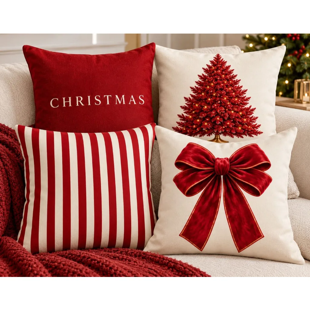 Kit com 4 capas de almofada decorativas