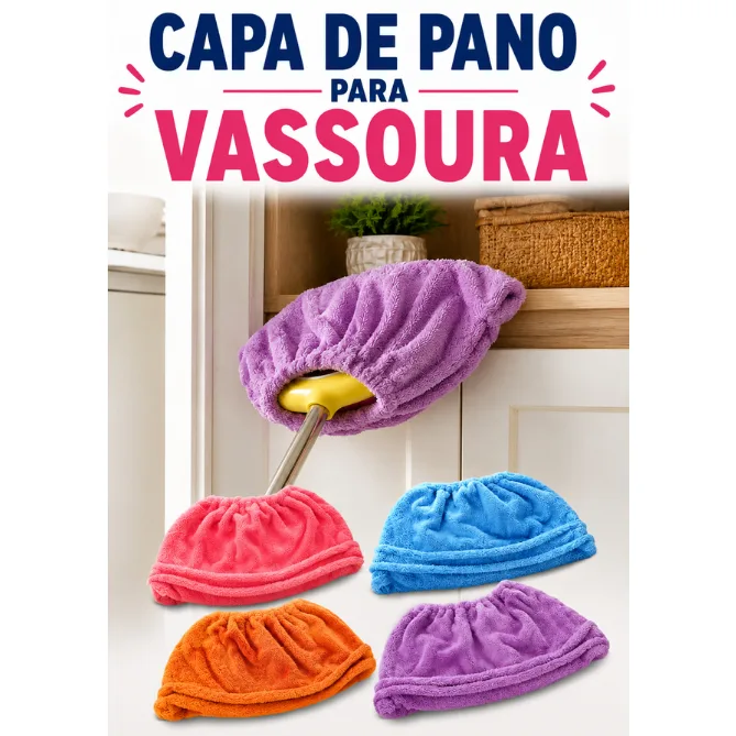 Capa de microfibra para vassoura e rodo